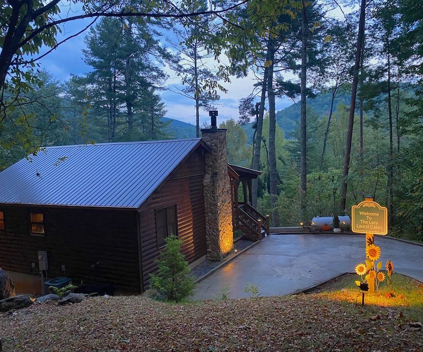 cherry log cabin rental